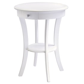 Winsome Sasha White Wood Round Accent Table