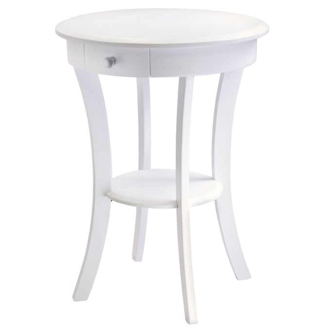 Winsome Sasha White Wood Round Accent Table WNS-10727