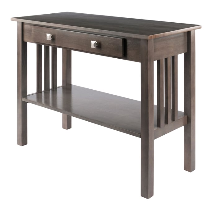 Winsome Stafford Oyster Gray Wood Console Hall Table WNS-16033