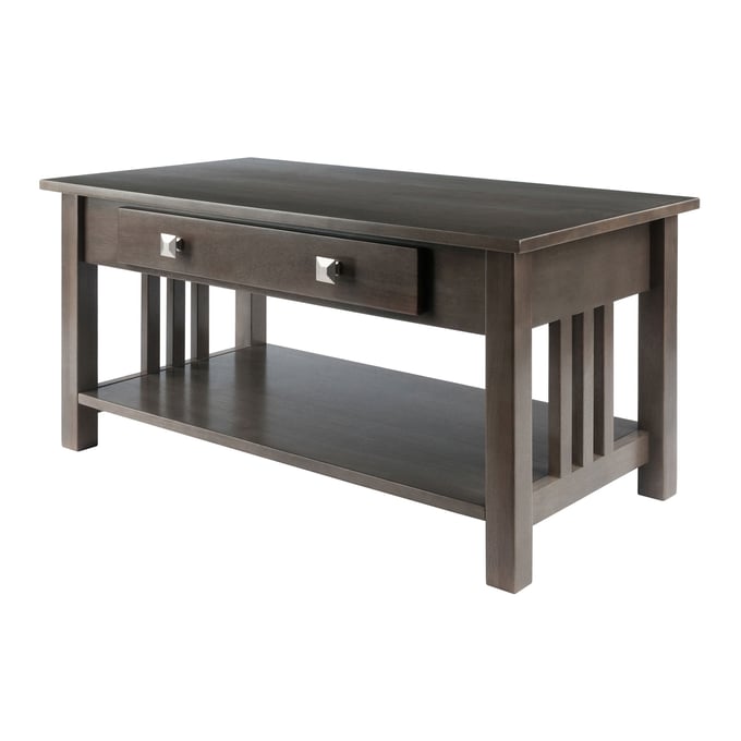 Winsome Stafford Oyster Gray Wood Coffee Table WNS-16040