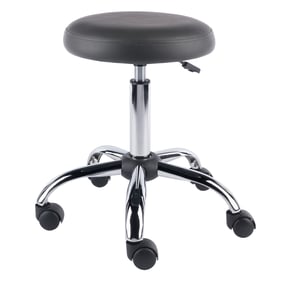 Winsome Clyde Charcoal Chrome Swivel Stool