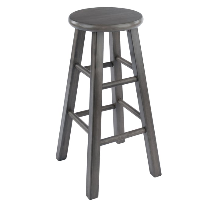 Winsome Ivy Oyster Gray Wood Counter Height Stool WNS-16224