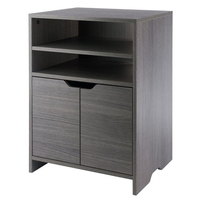 Winsome Nova Charcoal Shelf Storage Cabinet WNS-16421