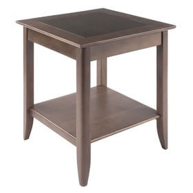 Winsome Santino Oyster Gray Wood Accent Table