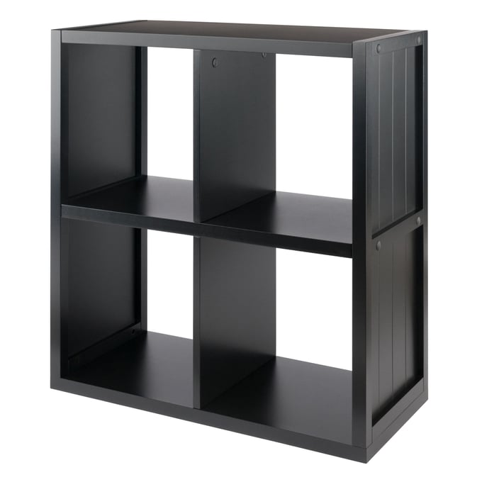 Winsome Timothy Black Wood 4 Cube Bookcase WNS-20025