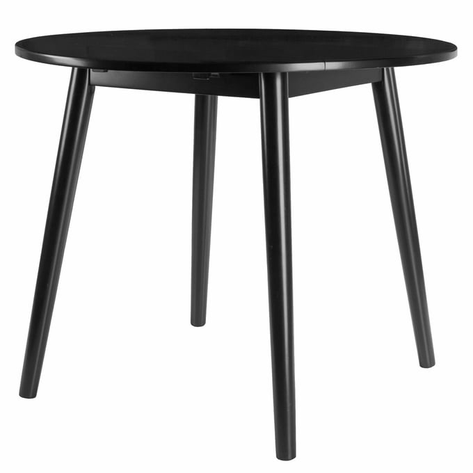 Winsome Moreno Black Wood Round Dining Table WNS-20036