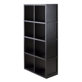 Winsome Timothy Black Wood 8 Cube Bookcase