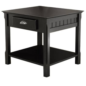 Winsome Timber Black Wood Accent Table