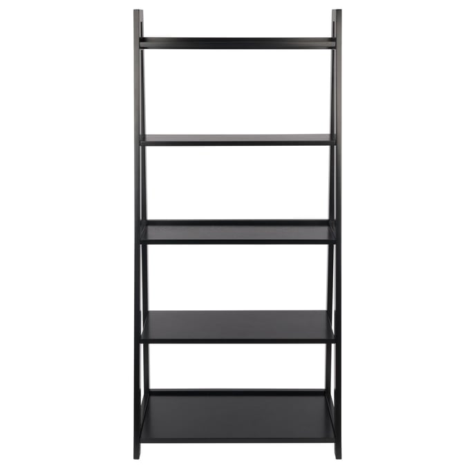 58 Adam A Frame Corner Shelf - Black - Winsome