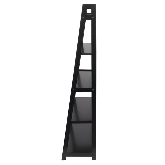 58 Adam A Frame Corner Shelf - Black - Winsome