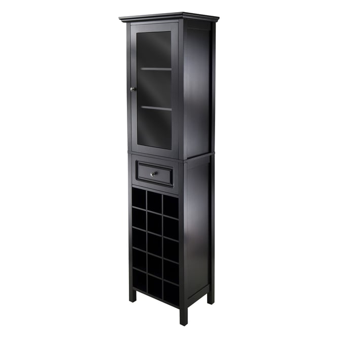 Winsome Burgundy Black Wine Display Tower WNS-20667