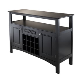 Winsome Jasper Black Wood Buffet Cabinet