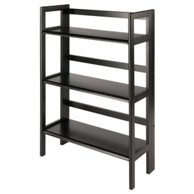 Winsome Terry Black 3 Tier Foldable Stackable Bookcase