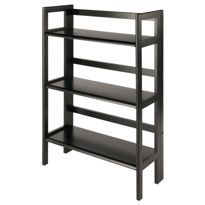 Winsome Terry Black 3 Tier Foldable Stackable Bookcase WNS-20896