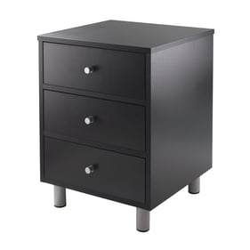 Winsome Daniel Black Slate Gray Accent Table