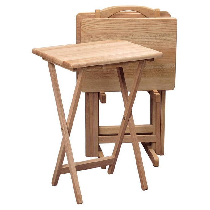 Winsome Alex Natural Wood 5pc Snack Table Set WNS-42520