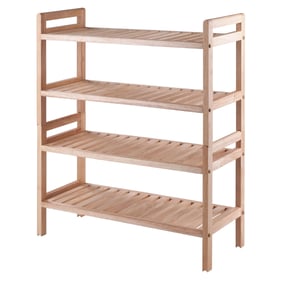 Winsome Mercury Natural 2pc Stackable Shoe Rack Set