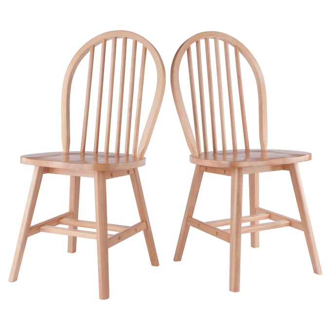 2 Winsome Windsor Natural Wood Dining Chairs WNS-81837