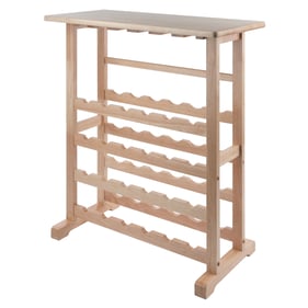 Winsome Vinny Natural Wood 24 Bottle Wine Rack