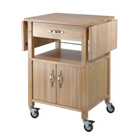 Winsome Rachael Natural Drop Leaf Kitchen Cart