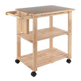 Winsome Mario Natural Wood Utility Kitchen Cart