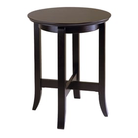 Winsome Toby Espresso Wood Round Accent End Table