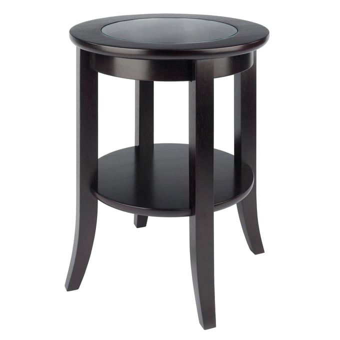 Winsome Genoa Espresso Wood Round End Table WNS-92218