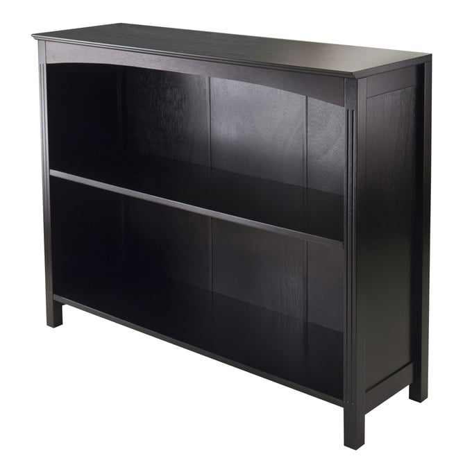 Winsome Terrace Espresso 2 Section Wide Bookcase WNS-92338