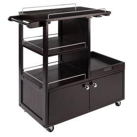 Winsome Galen Espresso Wood Entertainment Cart