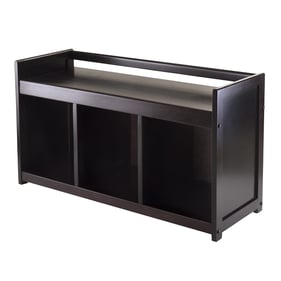 Winsome Addison Espresso Entryway Storage Bench