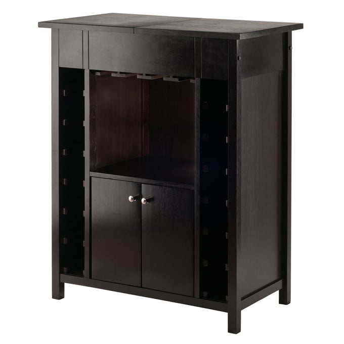 Winsome Yukon Espresso Wood Wine Cabinet WNS-92655