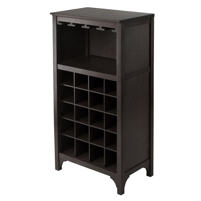 Winsome Ancona Espresso 20 Bottle Wine Cabinet WNS-92729