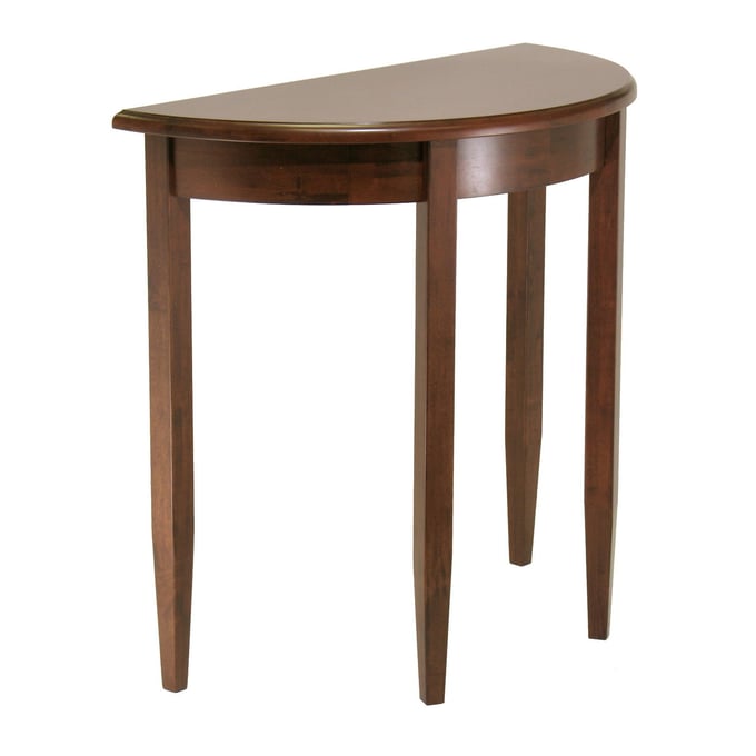 Winsome Concord Walnut Half Moon Accent Table WNS-94132