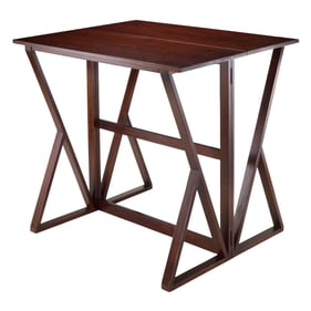 Winsome Harrington Walnut Drop Leaf High Table