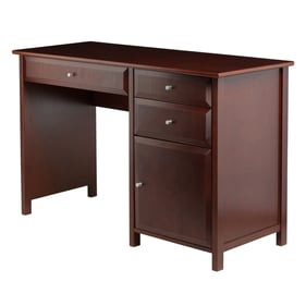 Winsome Delta Walnut Wood Office Writing Desk