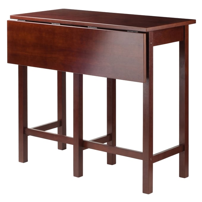 Winsome Lynnwood Walnut Wood Drop Leaf High Table WNS-94149