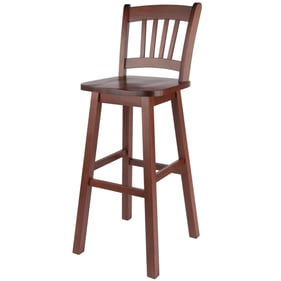 Winsome Fina Walnut 30 Inch Swivel Seat Bar Stool