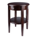 Concord Round End Table, Walnut