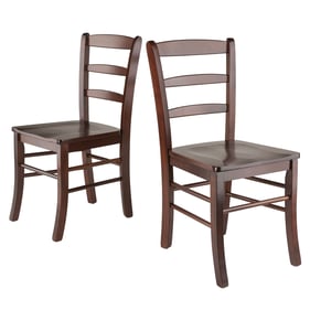 2 Winsome Benjamin Walnut Wood Dining Chairs