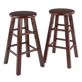 2 Winsome Element Walnut Counter Height Stools