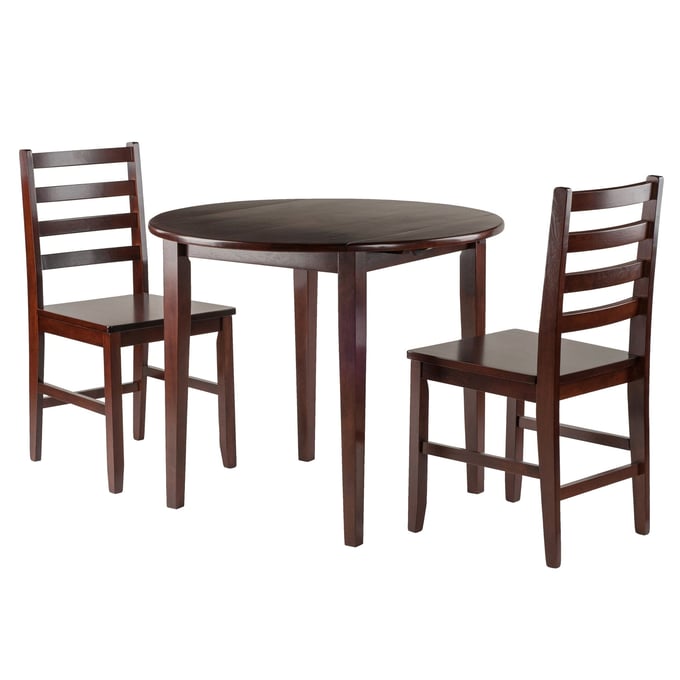 Winsome Clayton Walnut Drop Leaf 3pc Dining Room Set WNS-94335