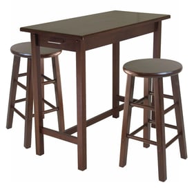 Winsome Sally Walnut Wood 3pc Breakfast Table Set