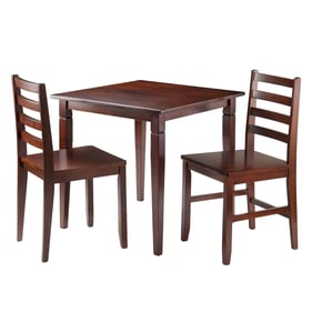 Winsome Kingsgate Walnut 3pc Dining Room Set