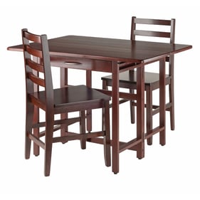 Winsome Taylor Walnut Drop Leaf 3pc Dining Room Set