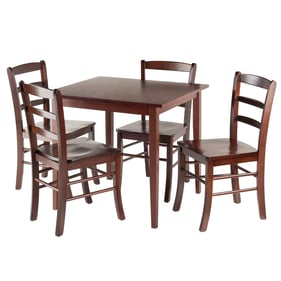 Winsome Groveland Walnut Wood 5pc Dining Room Set