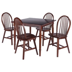 Winsome Mornay Walnut 5pc Dining Room Set