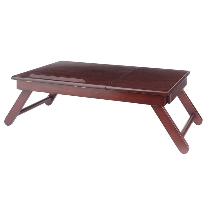 Winsome Alden Walnut Flip Top Lap Desk with Drawer WNS-94623