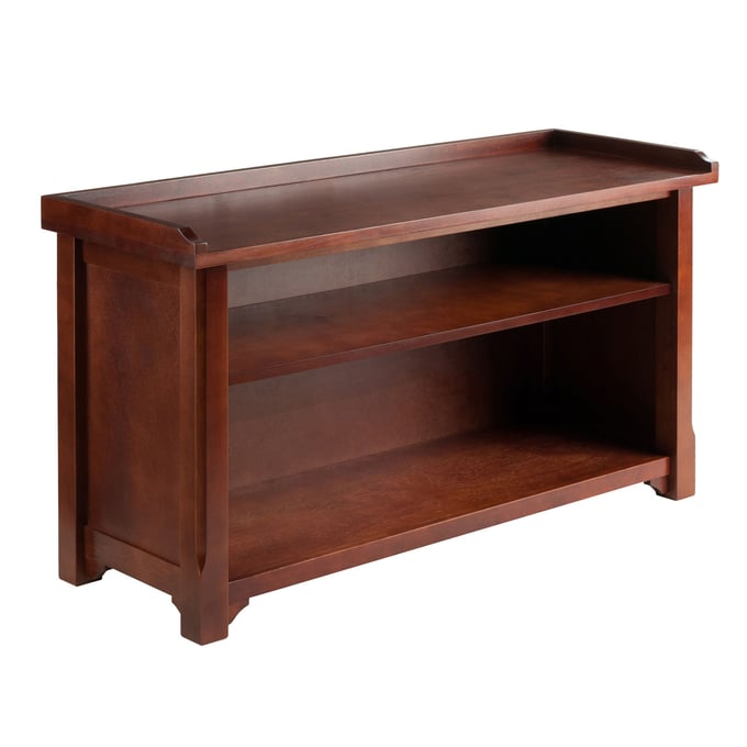 Winsome Milan Walnut Wood Storage Hall Bench WNS-94640