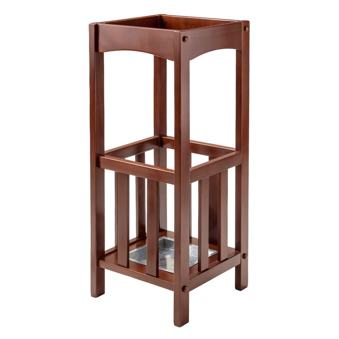 Winsome Rex Walnut Umbrella Stand with Tray WNS-94712