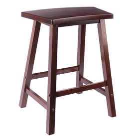 Winsome Katashi Walnut Fan Shape Counter Height Stool